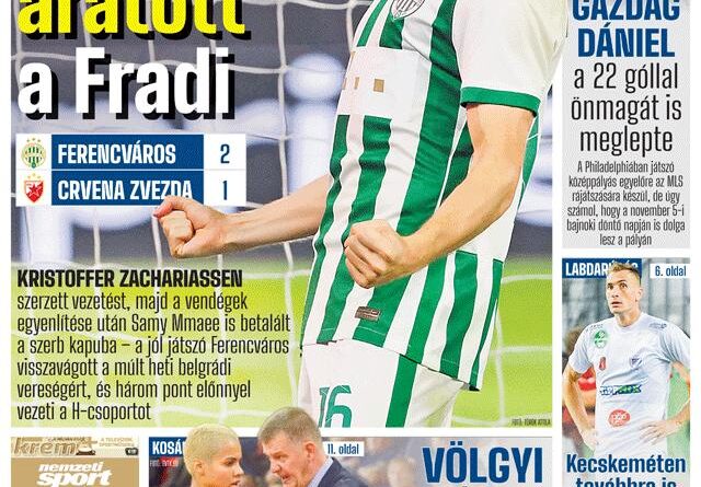 Nagy Fradi-siker az Európa-ligában; Gazdag Dániel: Magamat is megleptem a huszonkét góllal