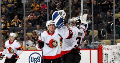 NHL: 48 védéssel mutatkozott be a Penguinst legyőző Ottawa kapusa